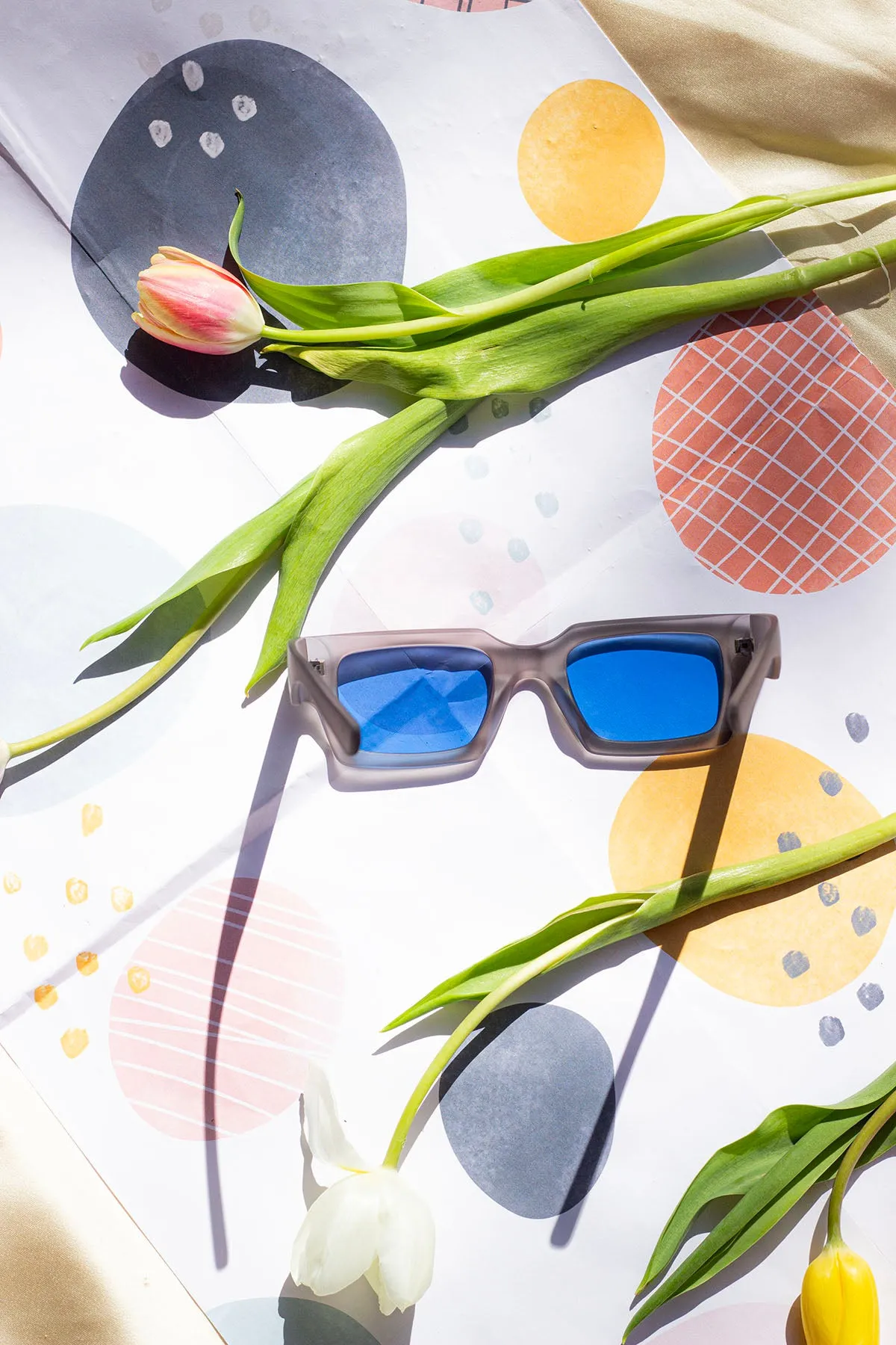 Thick Frame Mini Rectangle Sunglasses