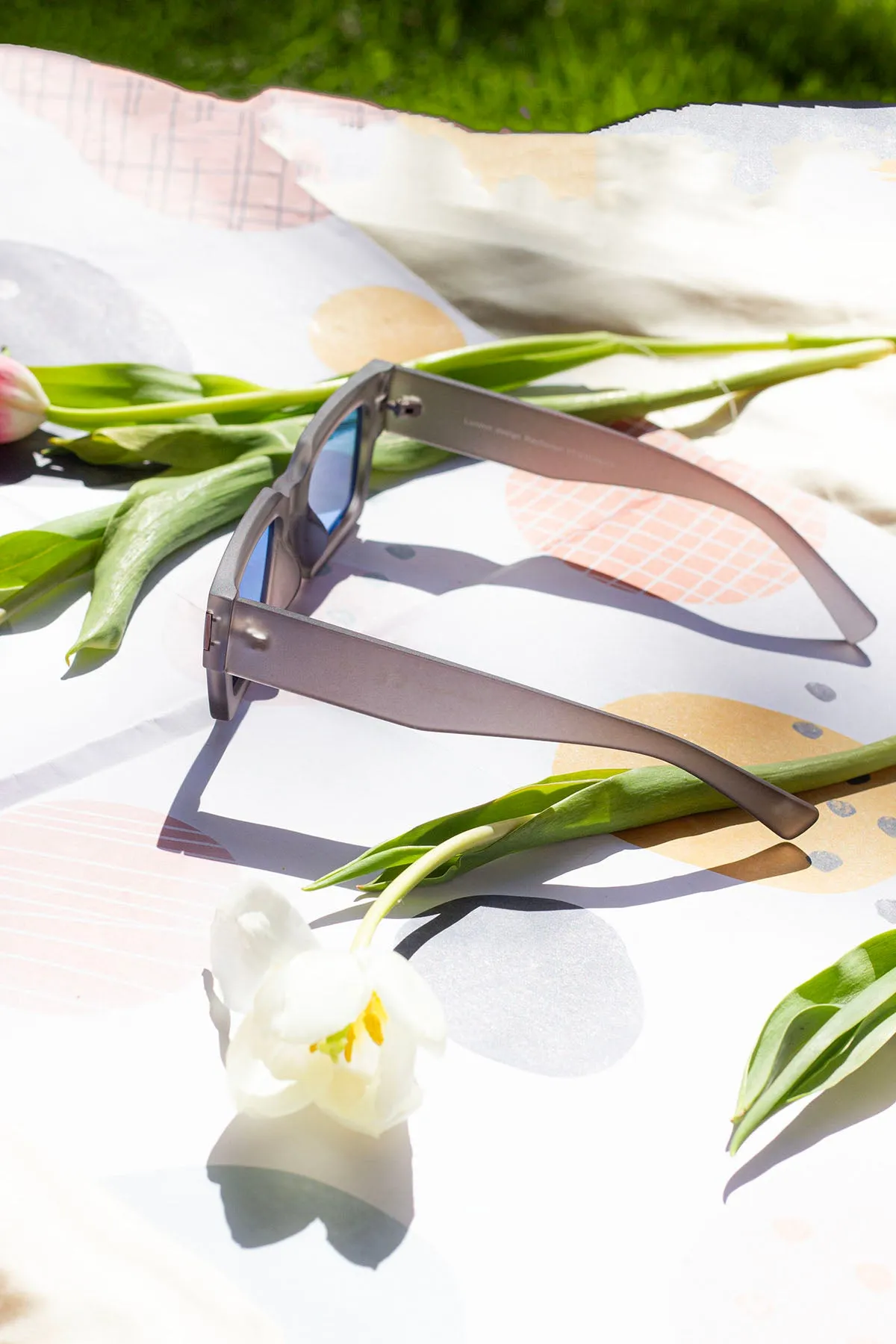 Thick Frame Mini Rectangle Sunglasses