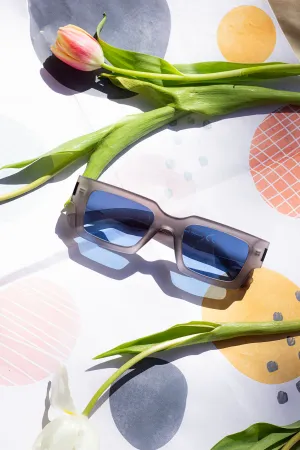 Thick Frame Mini Rectangle Sunglasses