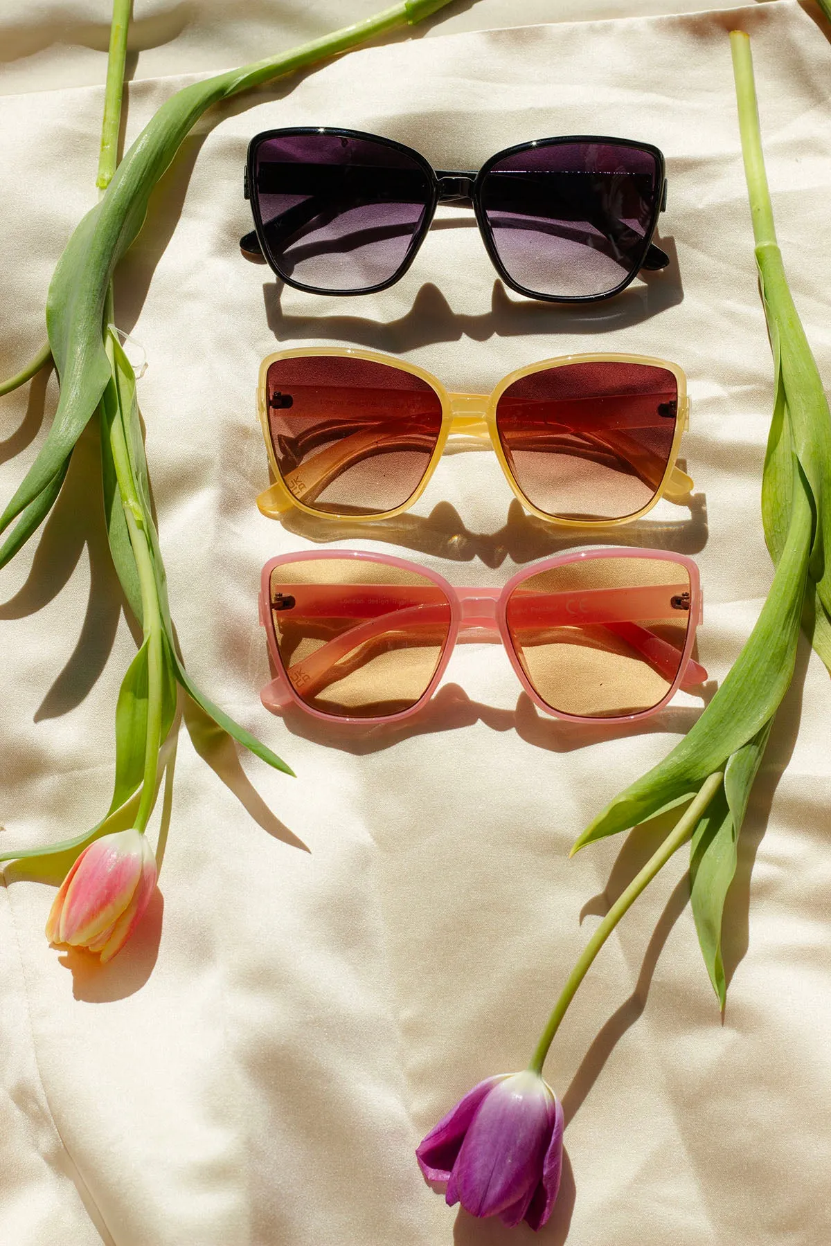 Thin Frame Butterfly Cat Eye Sunglasses