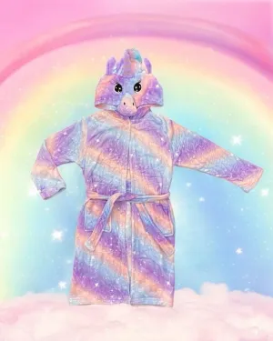 Tie-dye Purple Unicorn Robe