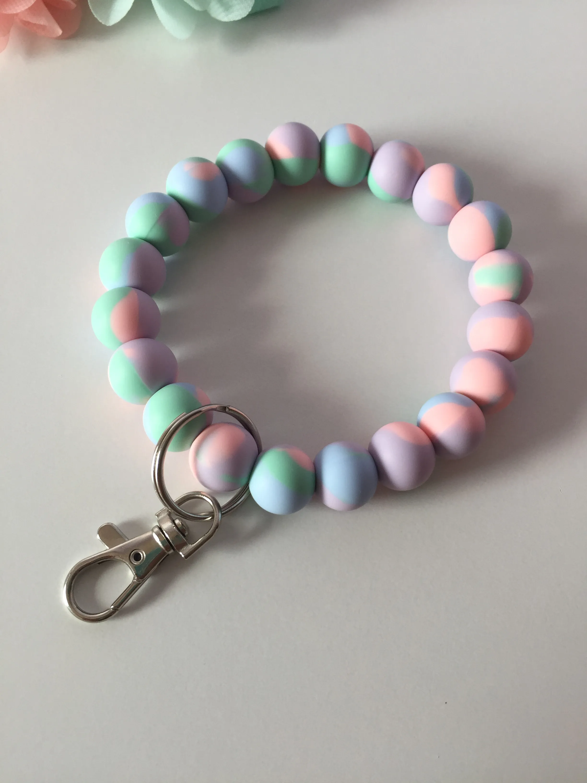 “Tie Dye” Wristlet Keychain