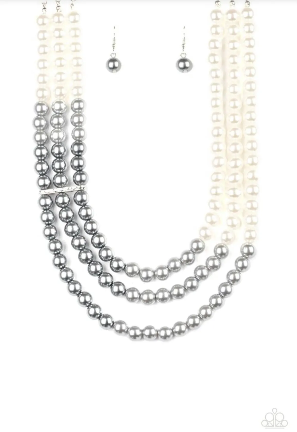 Times Square Starlet - Multi Pearl Necklace