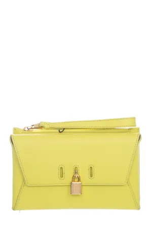 Tom Ford Yellow Turn Lock Wristlet