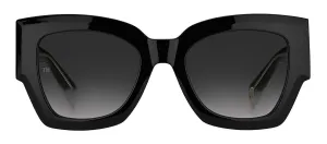 Tommy Hilfiger TH 1862/S 807_9O Rectangle Plastic Black Sunglasses with Grey Gradient Lens