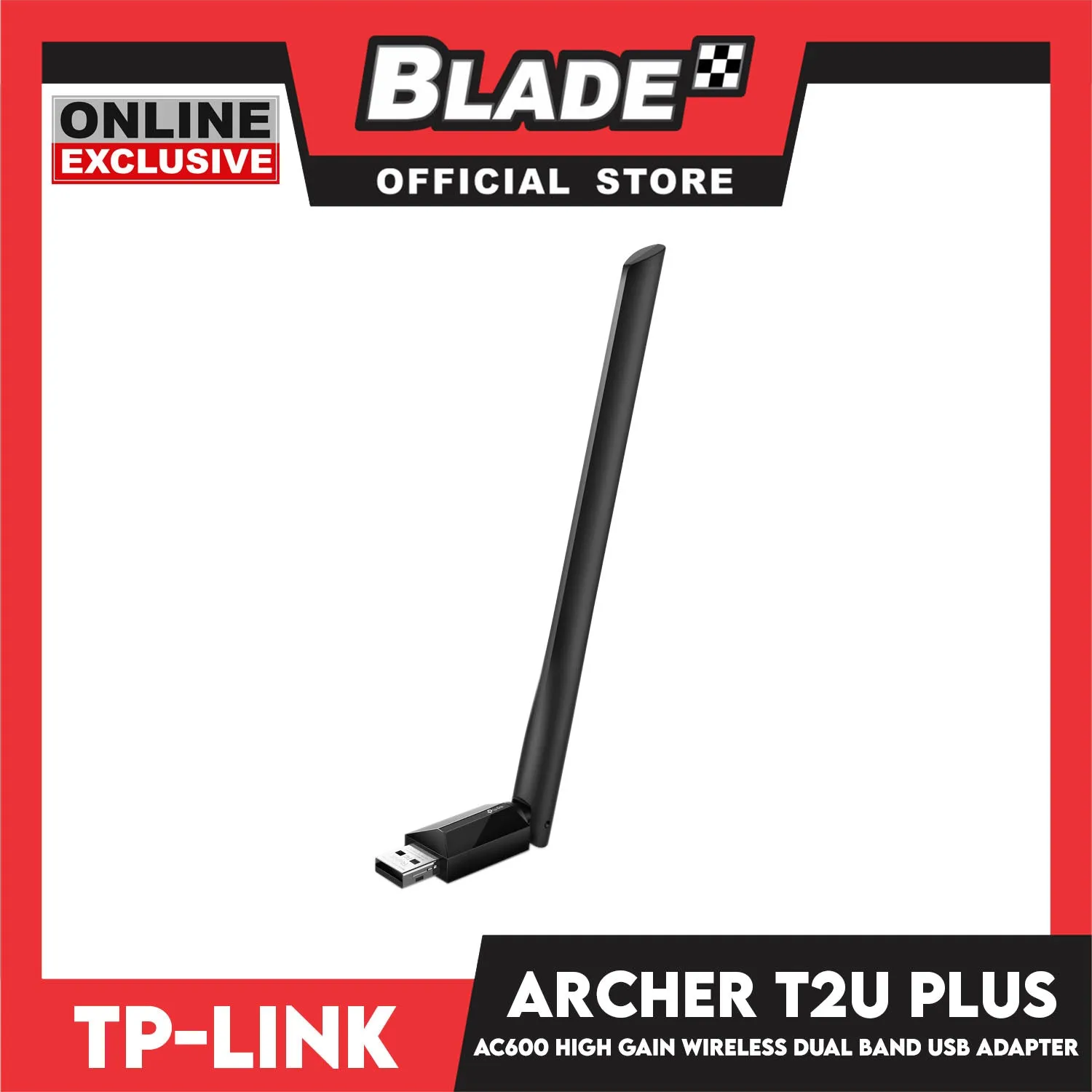 TP Link Archer T2U Plus AC600 High Gain Wireless Dual Band USB Adapter