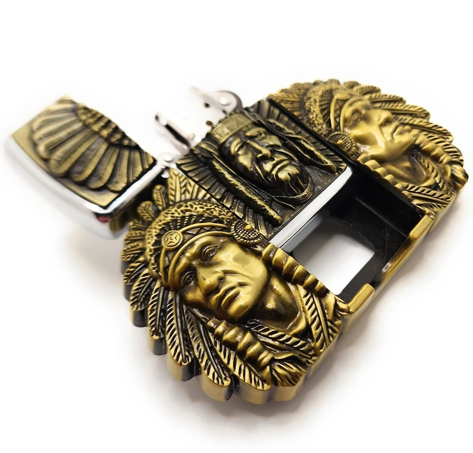 Triple Elders Lighter Belt Buckle Lighter Holder