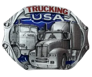 Trucking USA Belt Buckle