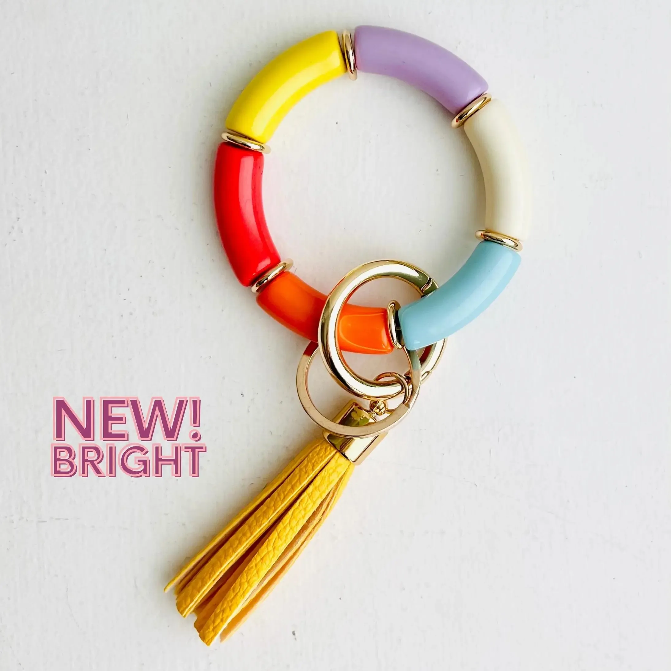 Tube Bracelet Bangle Keychain - BRIGHT