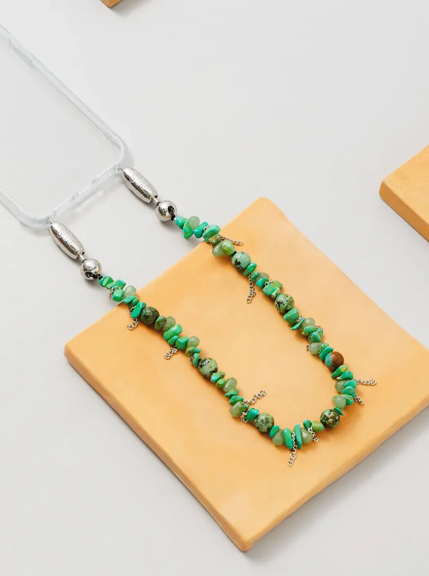 Turquoise Fringe Wristlet