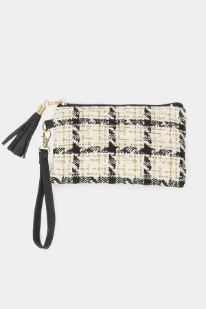 Tweed Wristlet