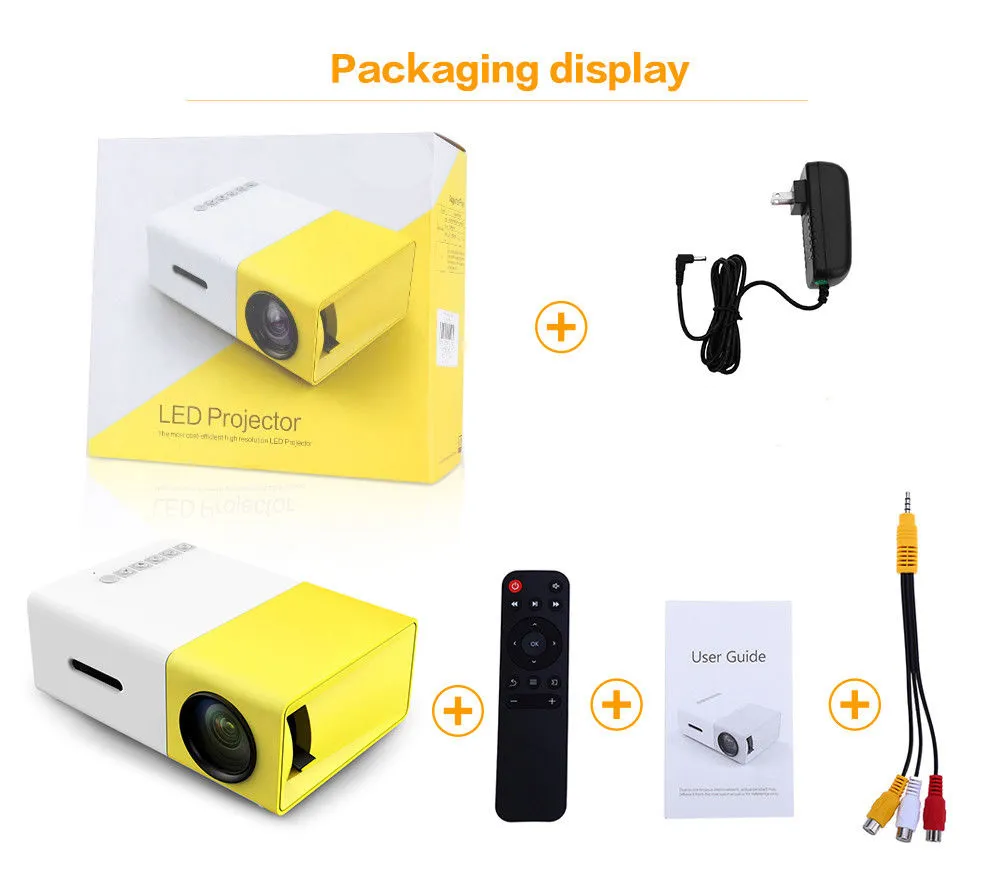 ULTRON LED Mini Projector w/1080p Full HD Support