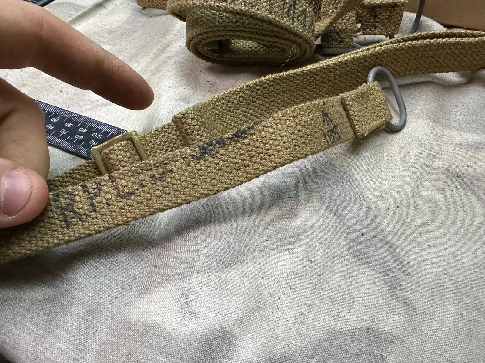 Unissued WW2 37 Pattern Sten Sling British Army - From Original Box