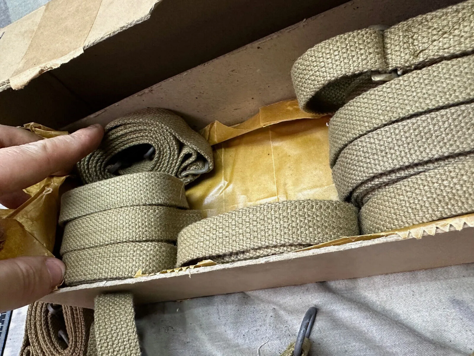 Unissued WW2 37 Pattern Sten Sling British Army - From Original Box