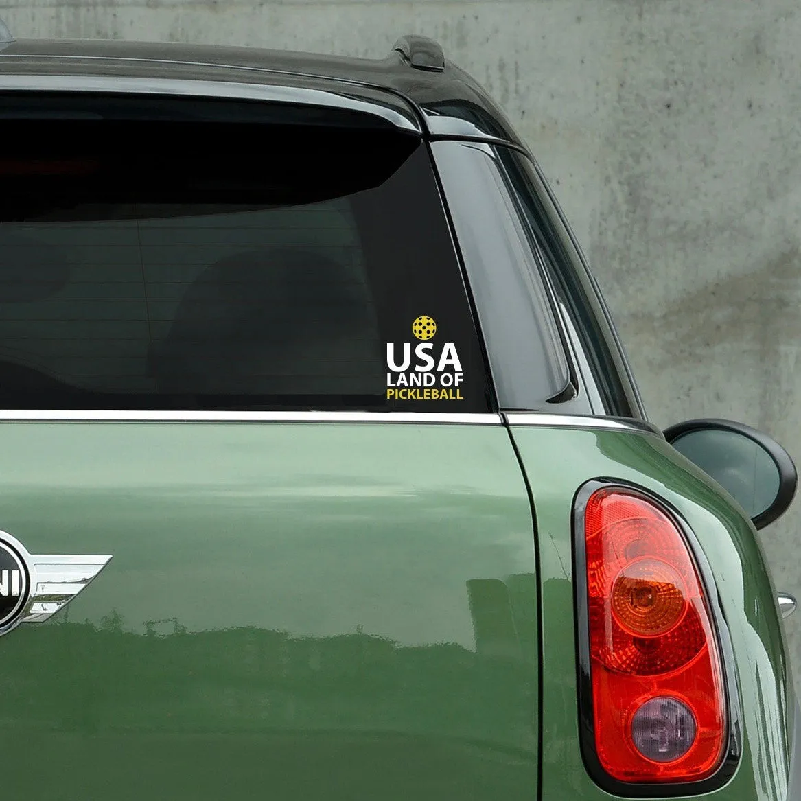 USA land of Pickleball Decal - Bumper Sticker