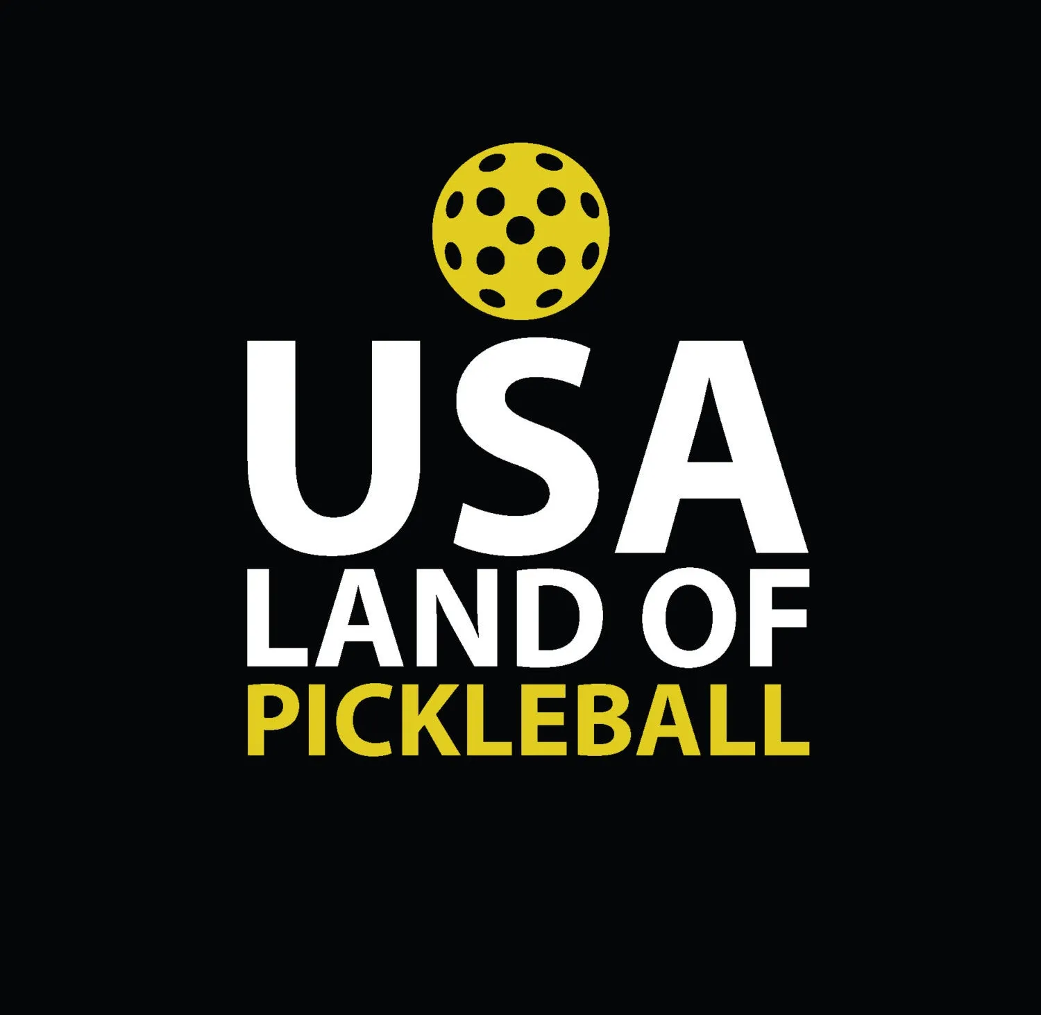 USA land of Pickleball Decal - Bumper Sticker