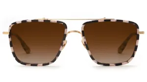 VAIL-18k Titanium   Harlequin / Amber Gradient