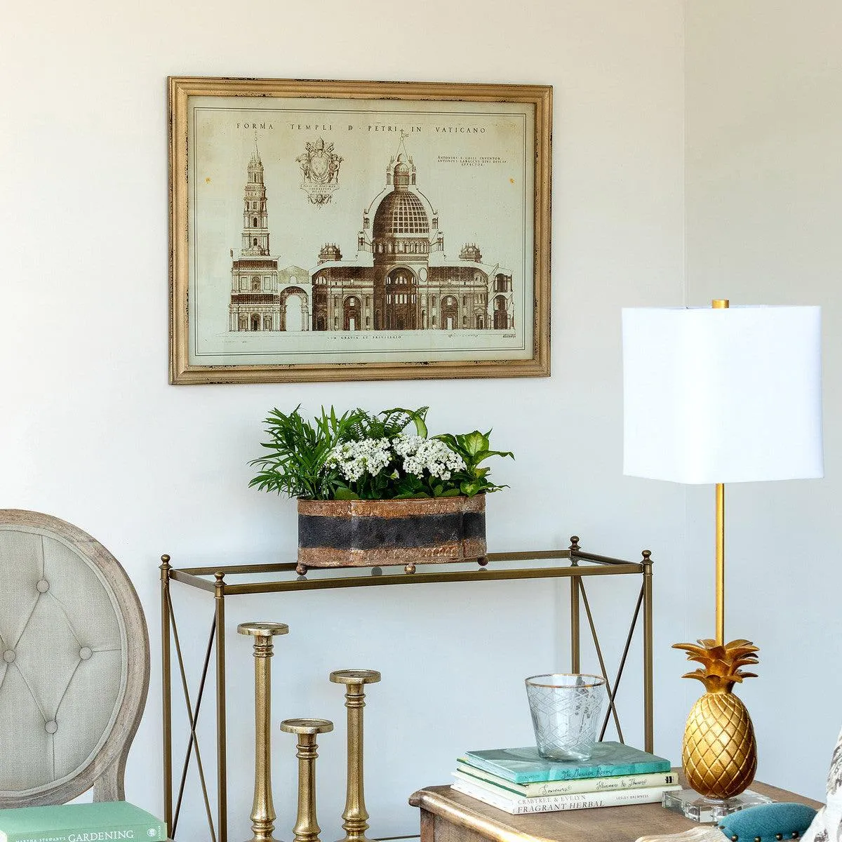 Vaticano Architectural Drawing Framed Print