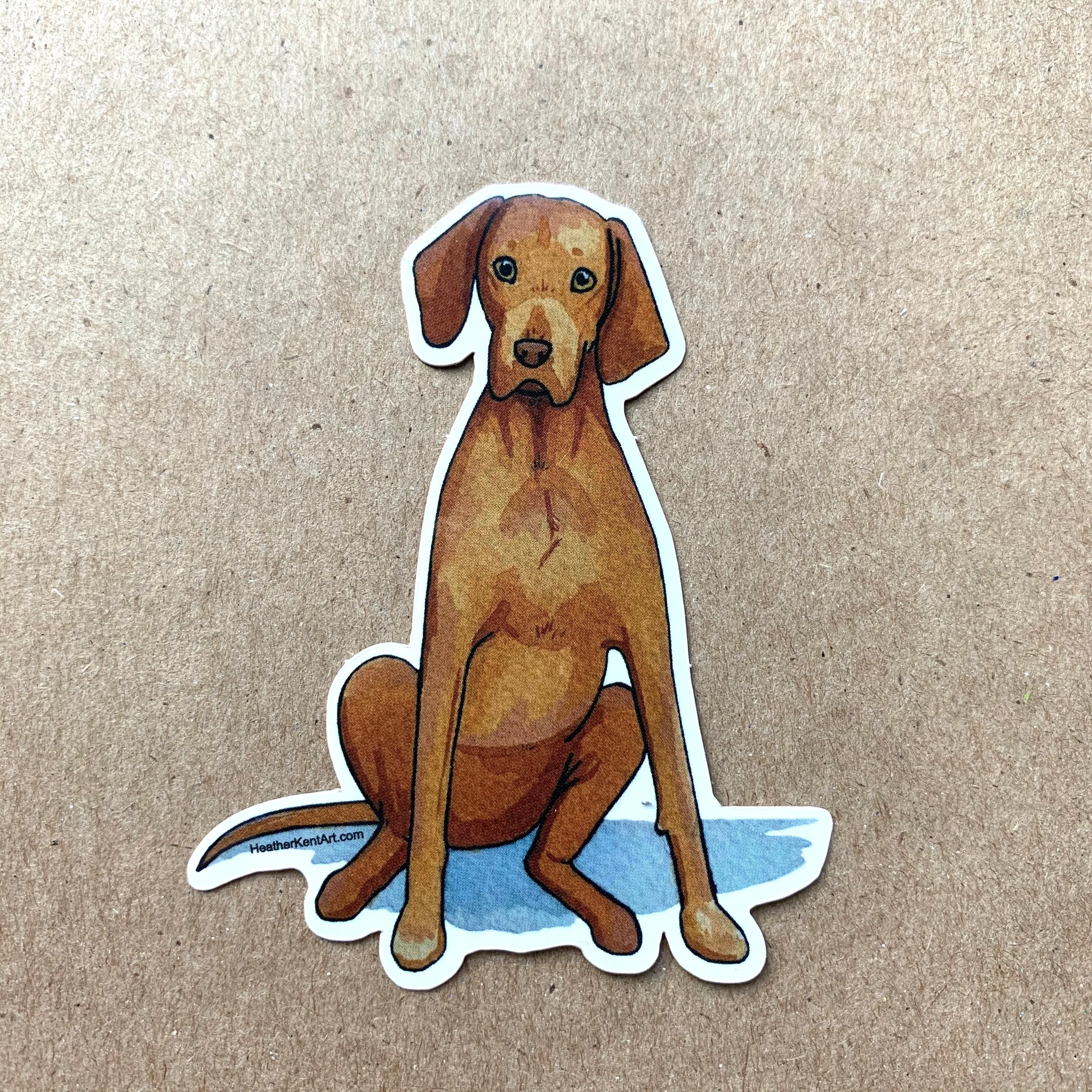 Vizsla Dog Love Vinyl Stickers, 3 inch, Doggos Sticker, FREE SHIPPING