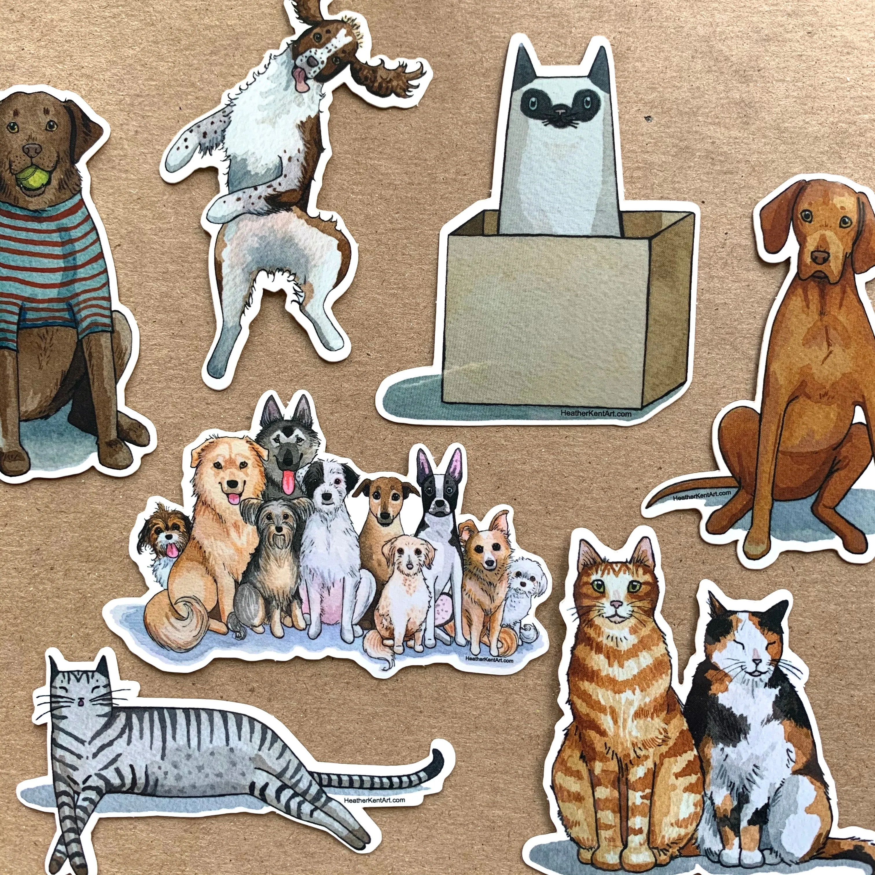 Vizsla Dog Love Vinyl Stickers, 3 inch, Doggos Sticker, FREE SHIPPING