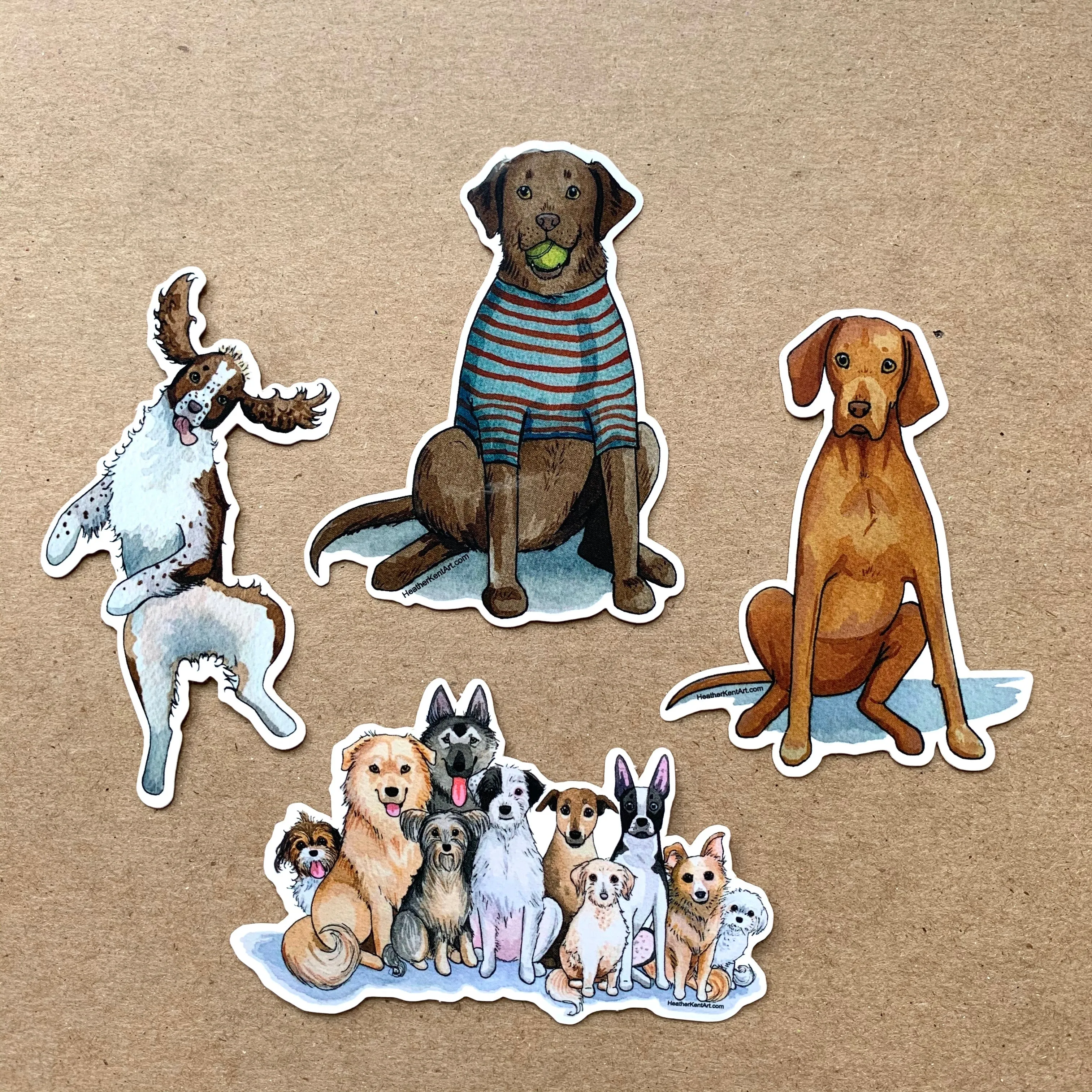 Vizsla Dog Love Vinyl Stickers, 3 inch, Doggos Sticker, FREE SHIPPING