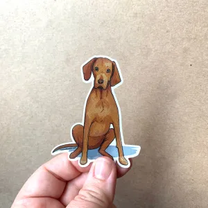 Vizsla Dog Love Vinyl Stickers, 3 inch, Doggos Sticker, FREE SHIPPING