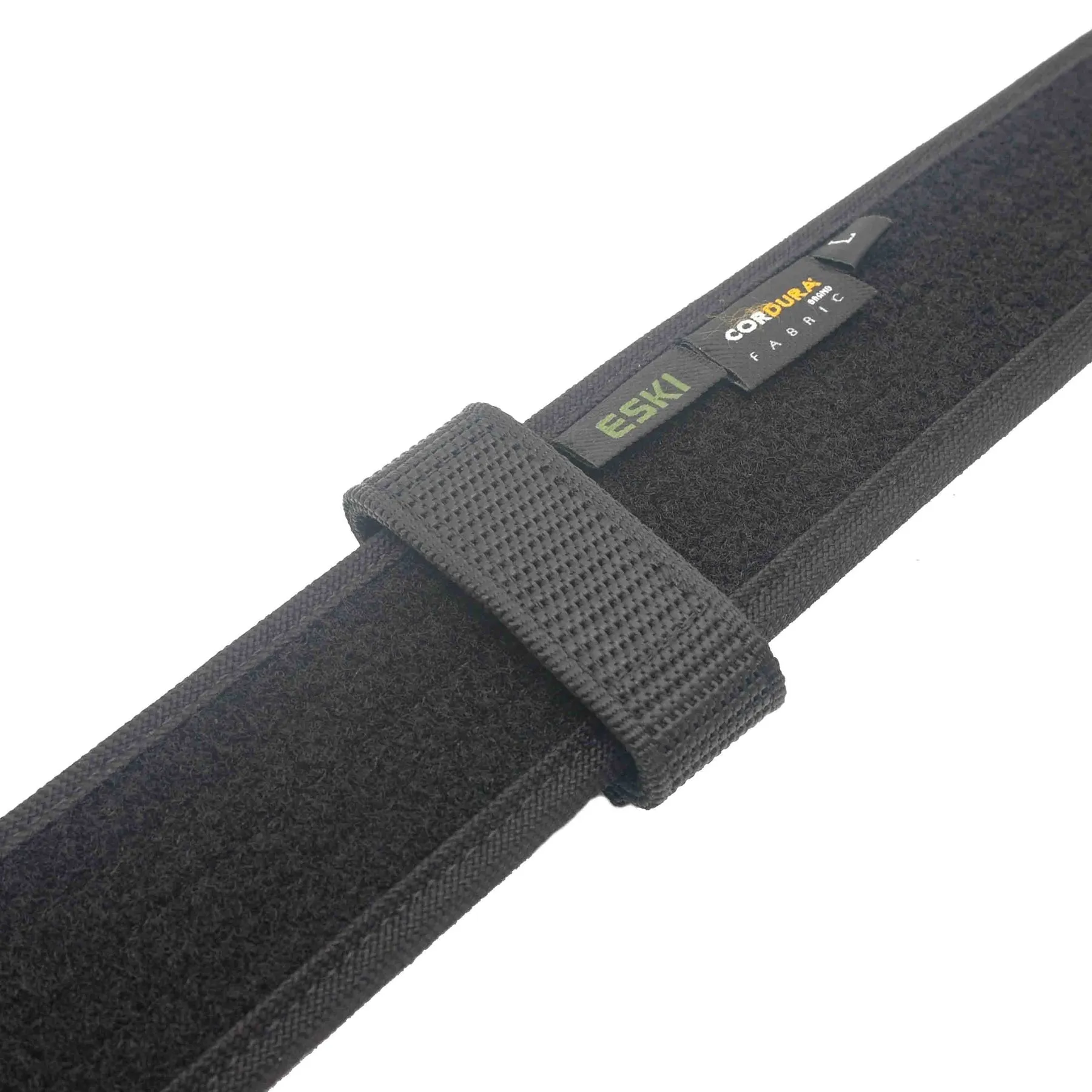 VTS Belt Keepers Ballistic Weave Nylon with Black Press Stud Closure Black 4 Pack