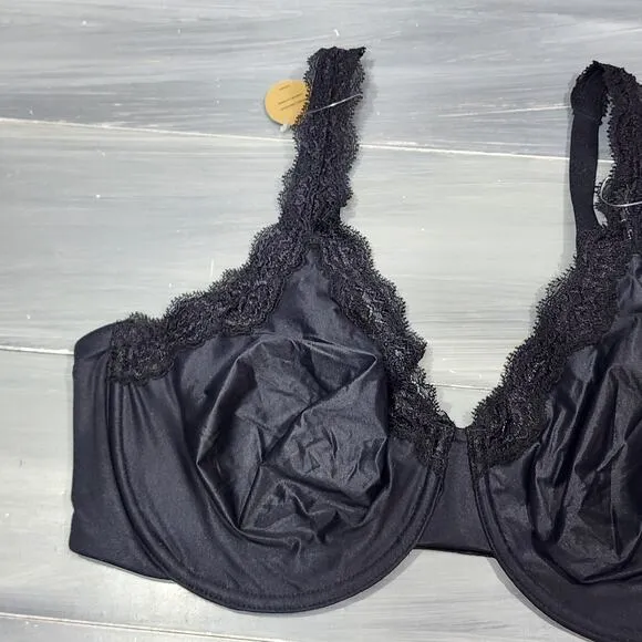 Wacoal Bra 40DDD Softy Styled Underwire Bra 855301 Black
