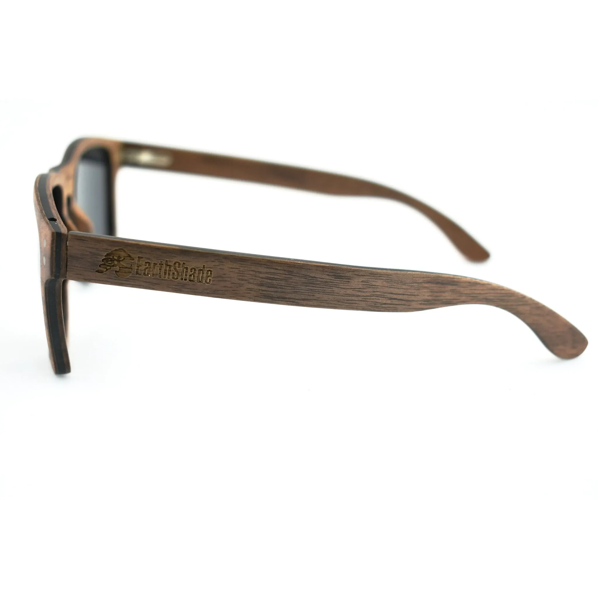 Walnut Wood Classic Frame Sunglasses - Alta