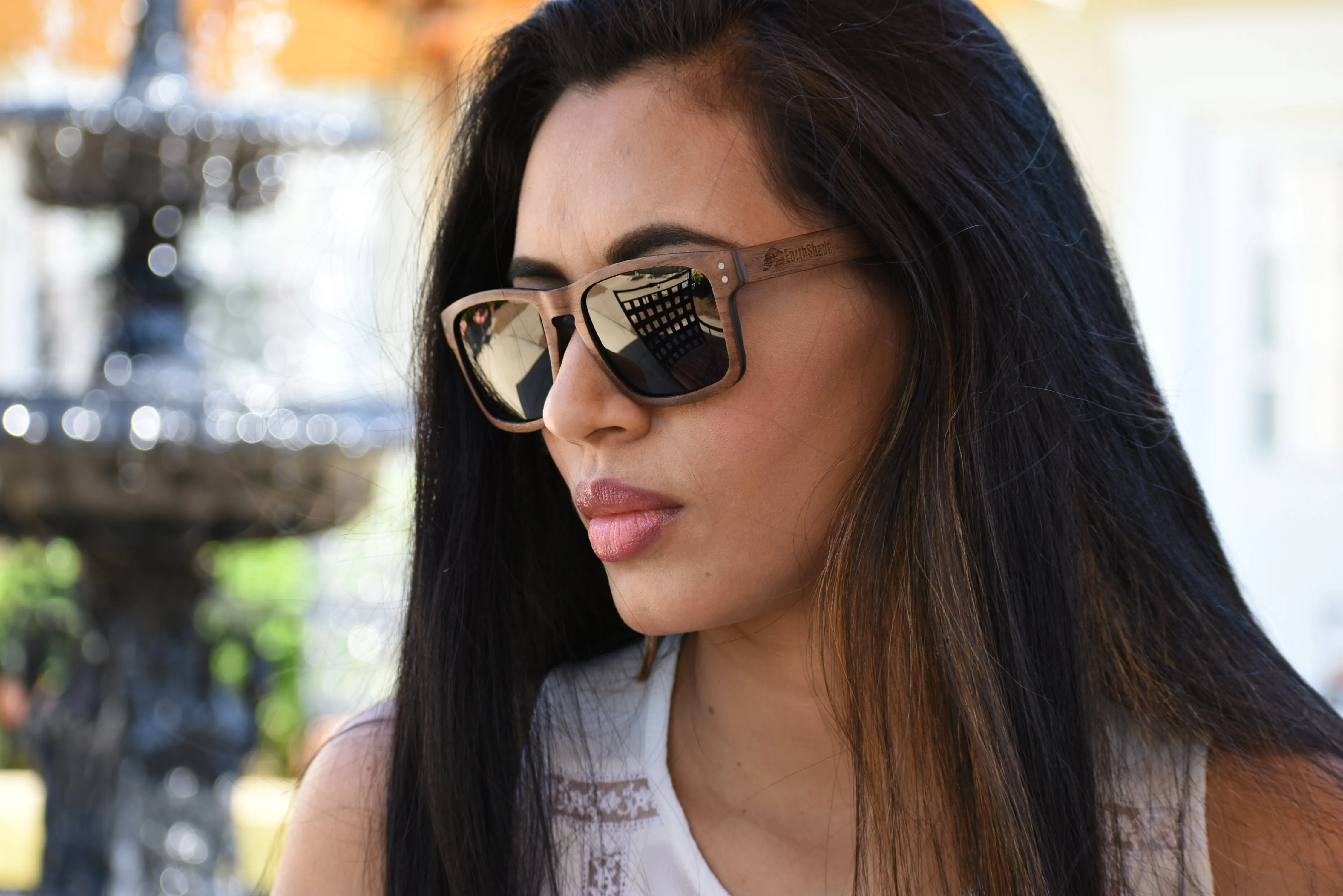 Walnut Wood Classic Frame Sunglasses - Alta