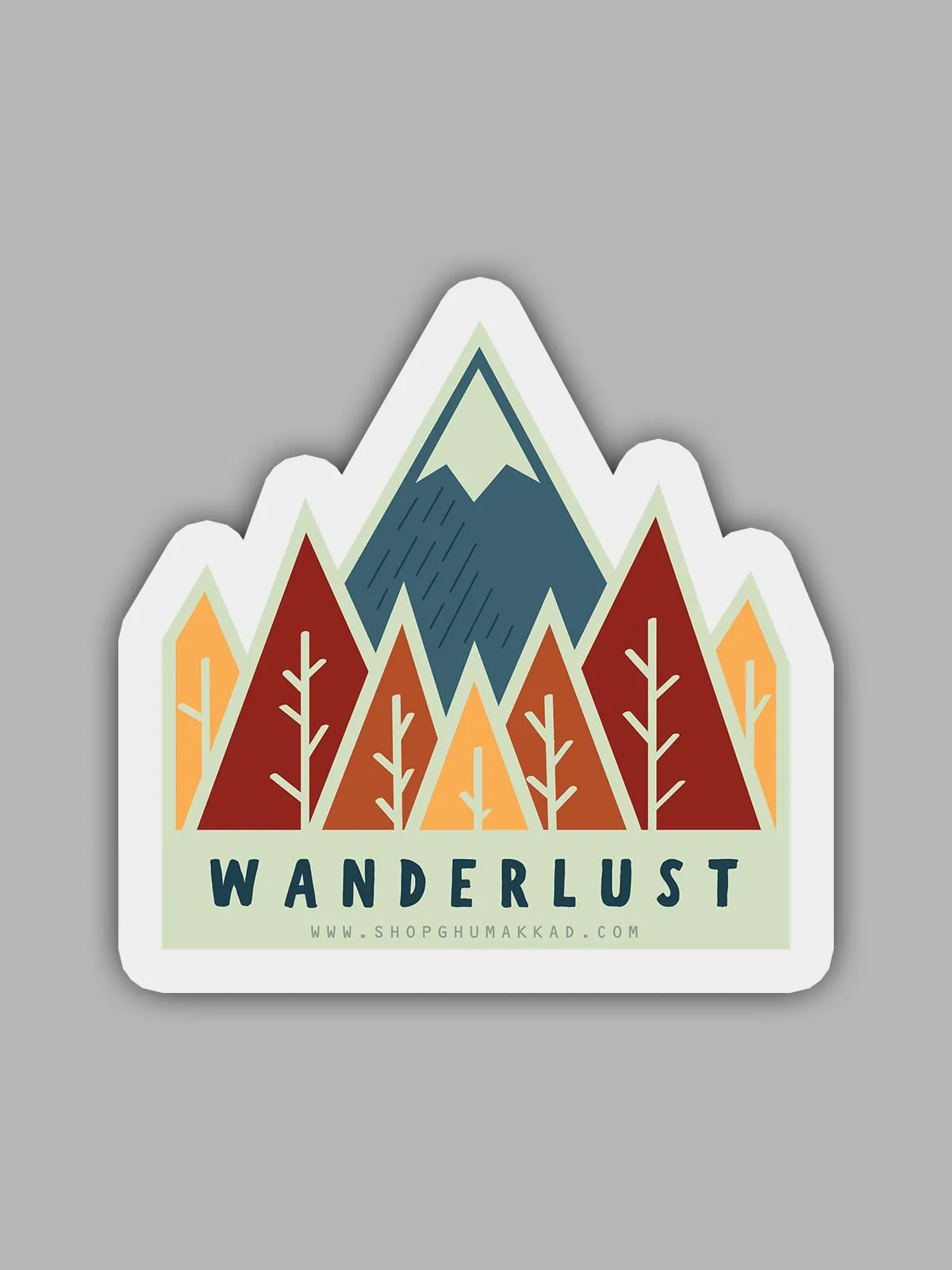 Wanderlust | Combo of 5 Bike/ Laptop/ Car Stickers