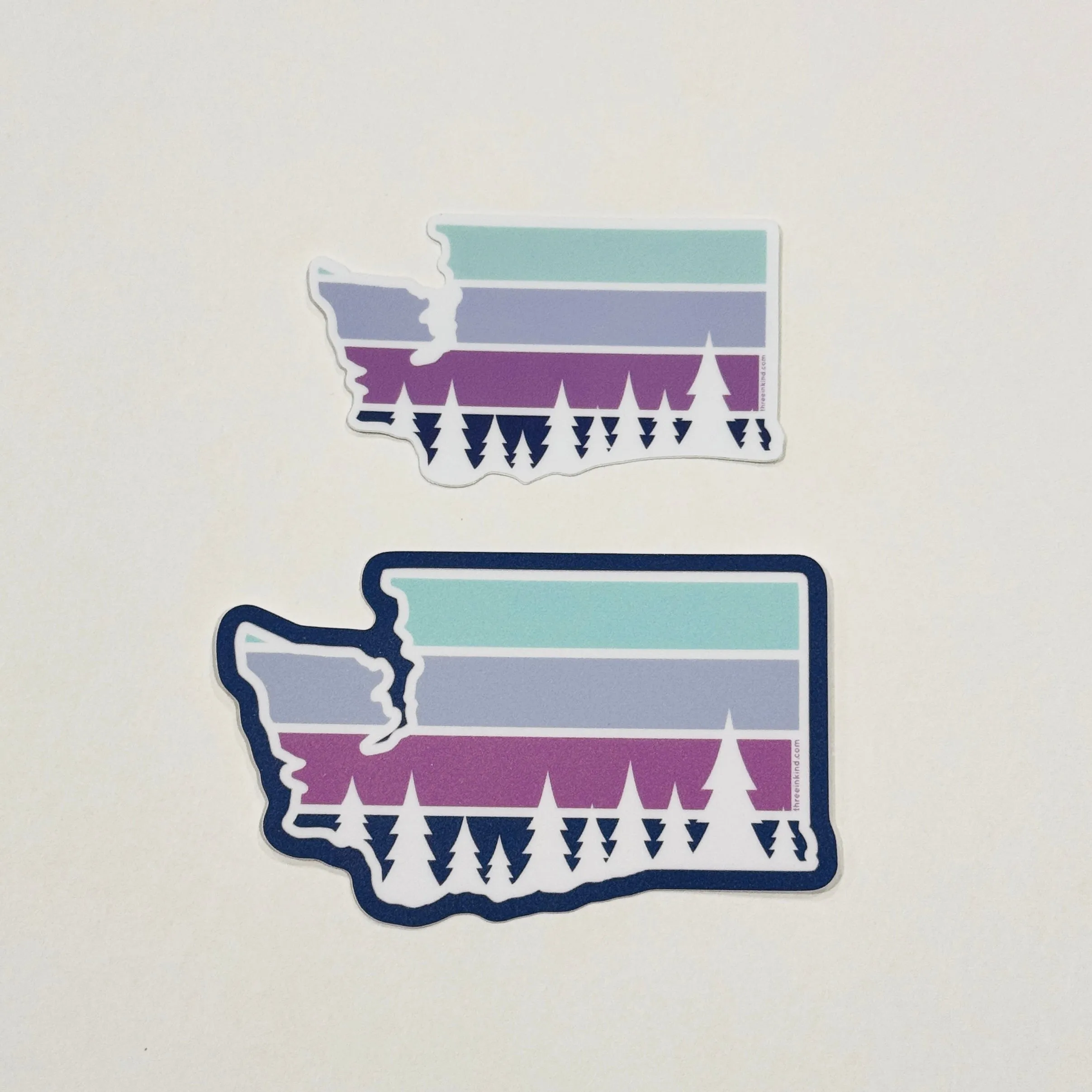 Washington State Color Block Cutout 3” Sticker / Decal
