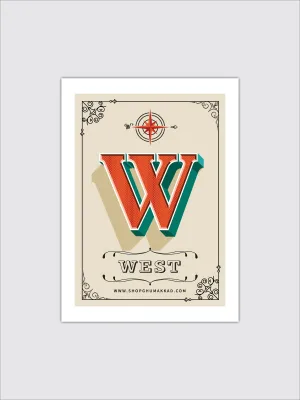 West  | Laptop / Car Sticker