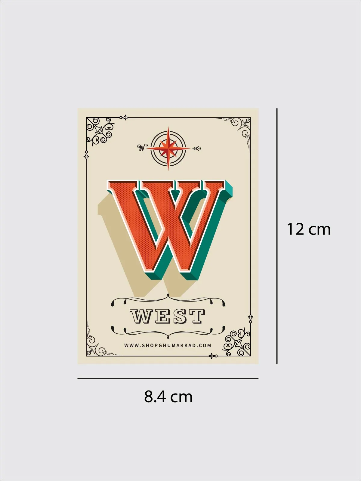 West  | Laptop / Car Sticker