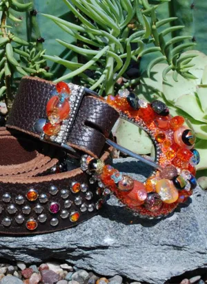 Western Cowgirl Buckle & Belt - Medium