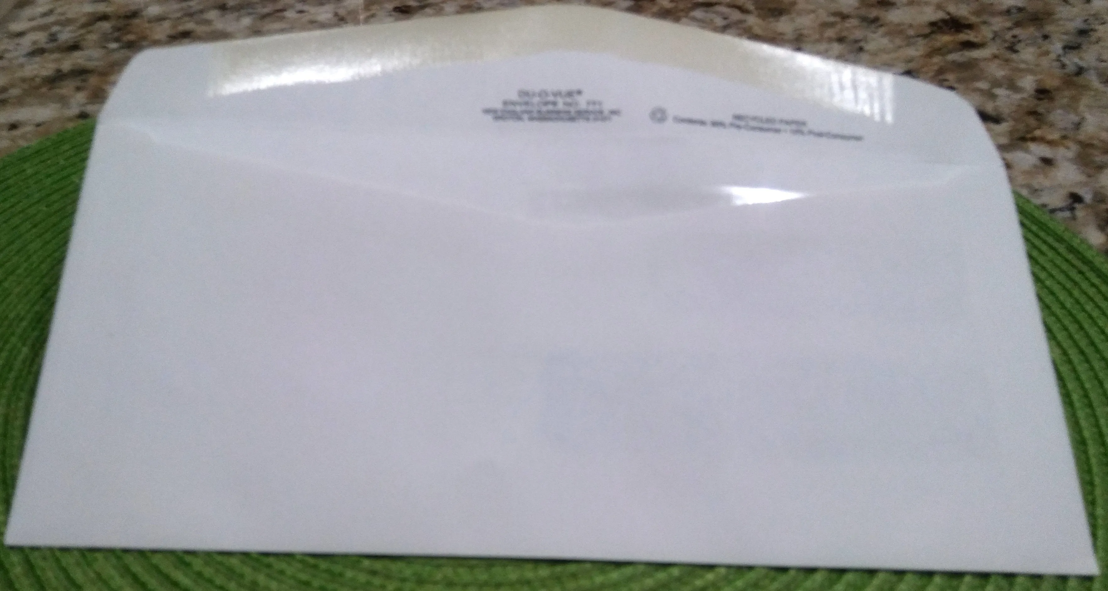 WHITE DOUBLE WINDOW ENVELOPES-50 COUNT