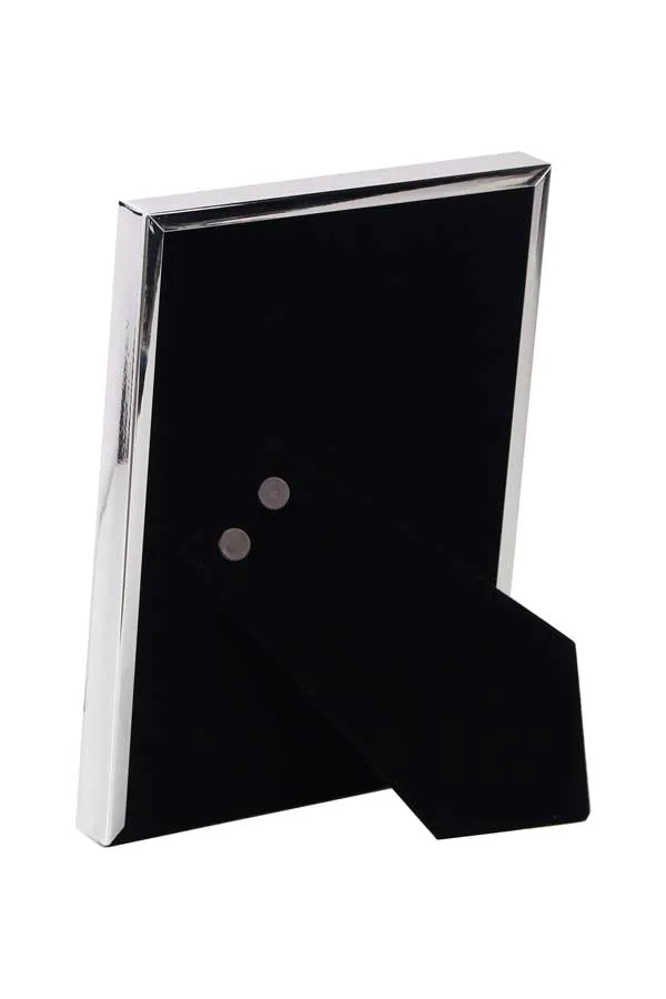 Wide Bamboo Silver Plated 4X6 Frame