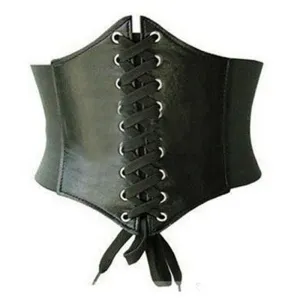 Wide Belt Corset Belt with Laced up front
