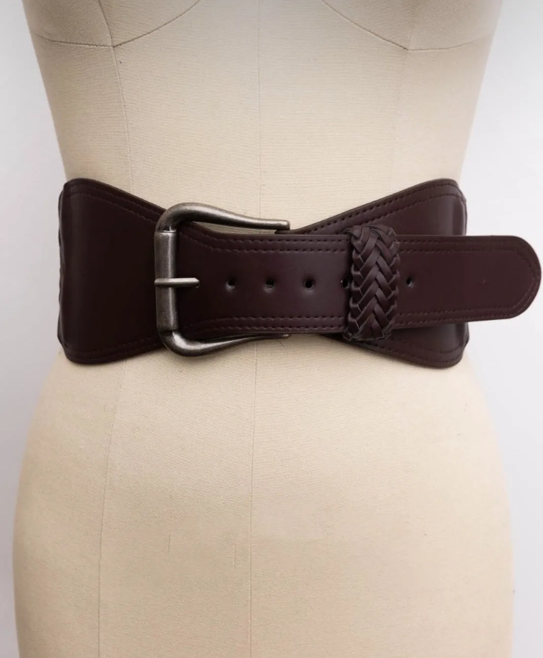 Wide Braided Belt