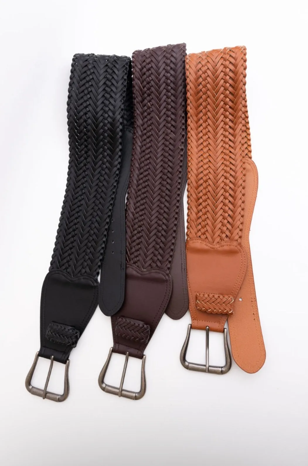 Wide Braided Belt