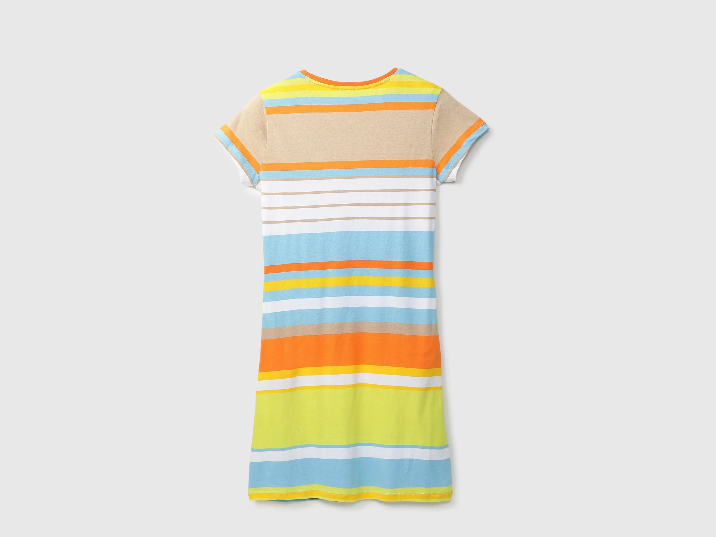 Women Striped Round Neck Dress