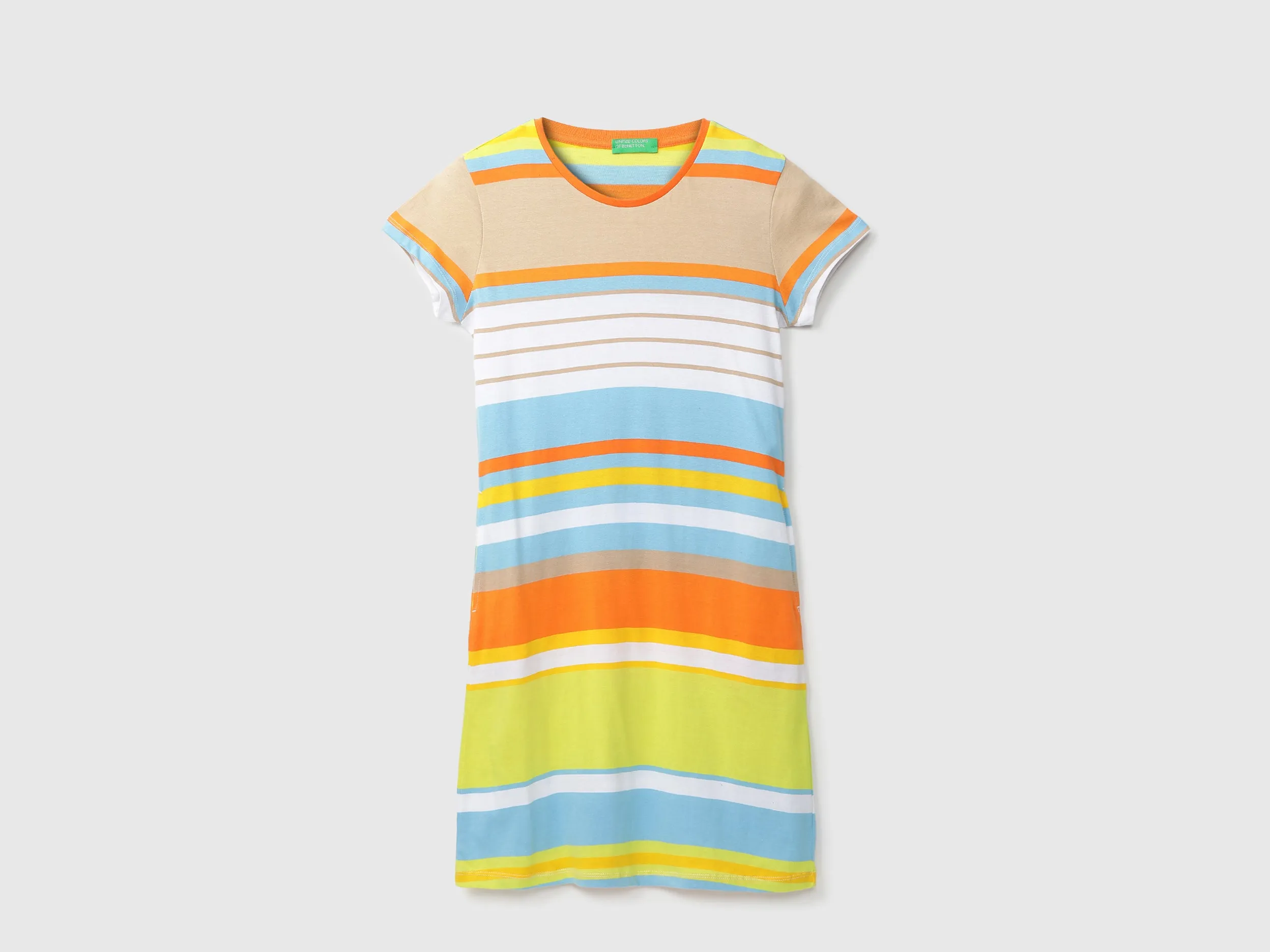 Women Striped Round Neck Dress