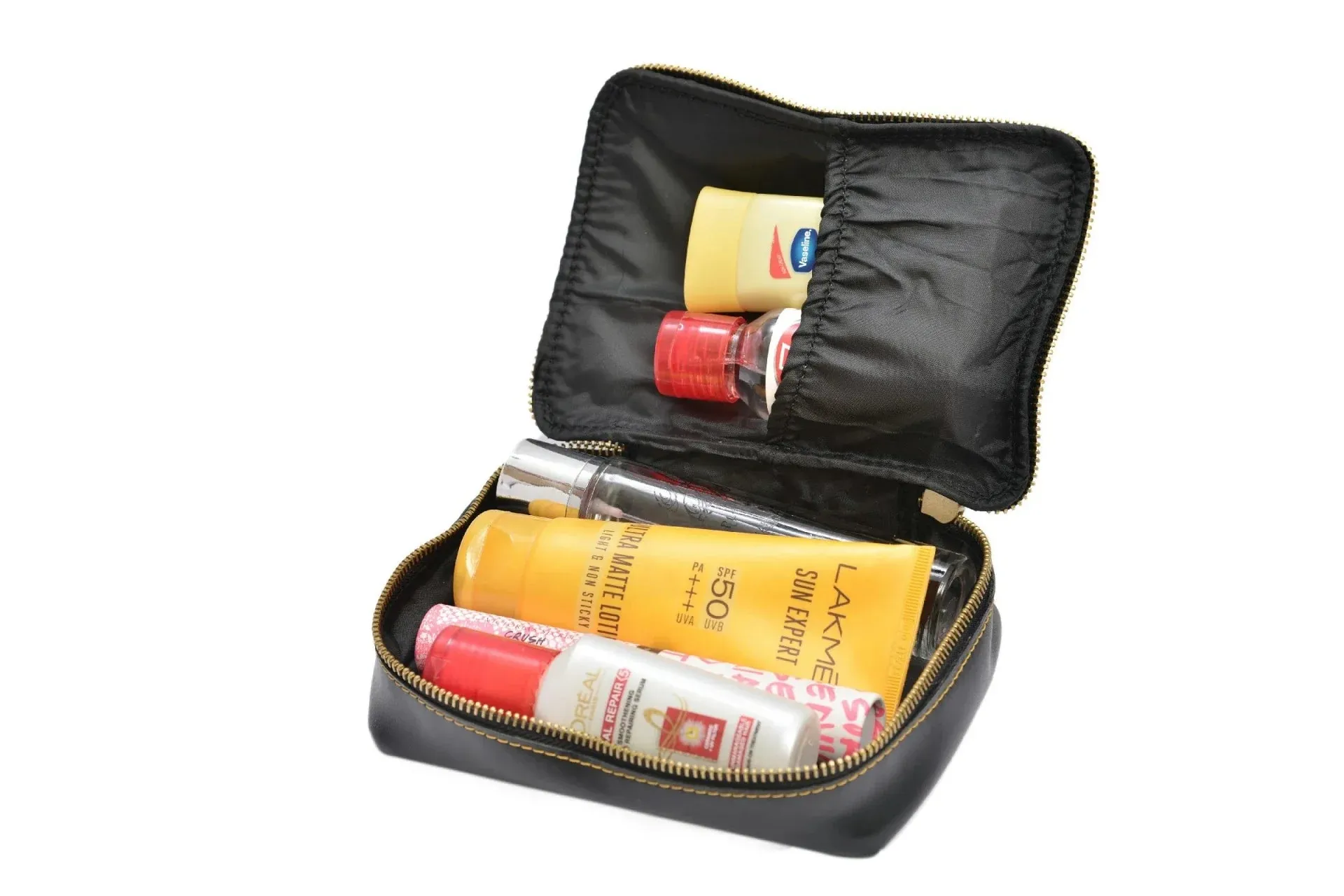 Women's Combo : Mini Makeup Kit & Sling bag (Black)