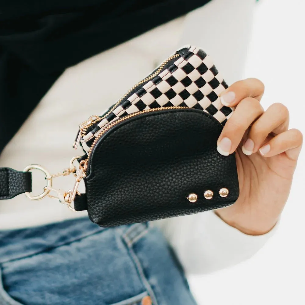 Wonderlust Woven Dual Pouch Wristlet by Pretty Simple