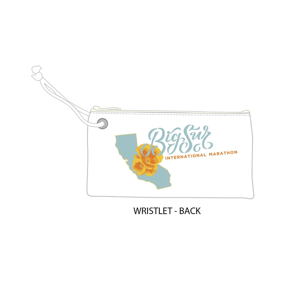 Wristlet Bag - Recycled Dacron Sail Material -White- BSIM