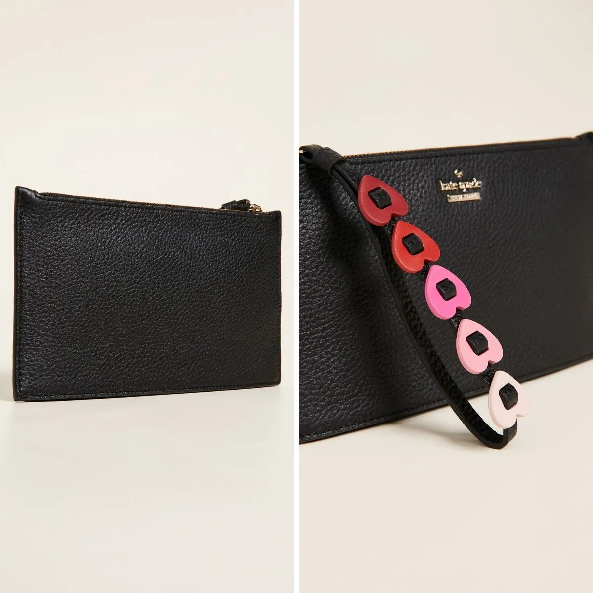 Yours Truly Ariah Heart Appliqués Multi Wristlet