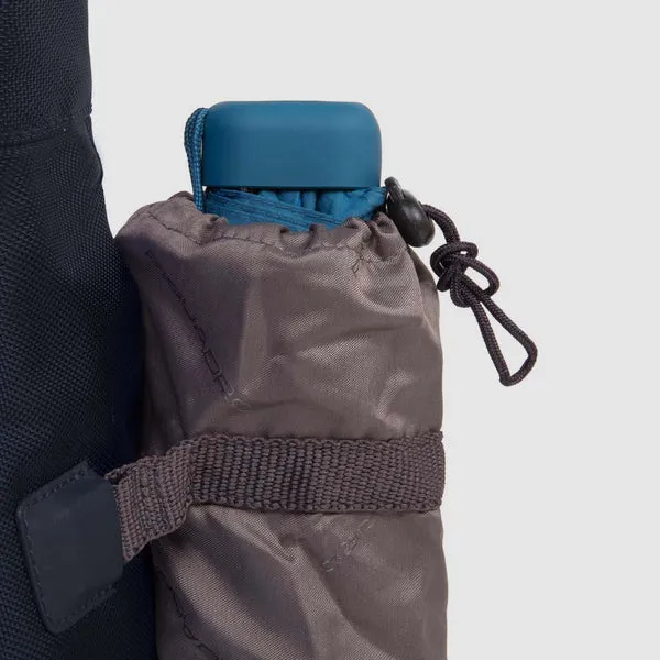 Zainetto Piquadro in Pelle e Tessuto con Porta Computer e iPad Pulse P16 Blu