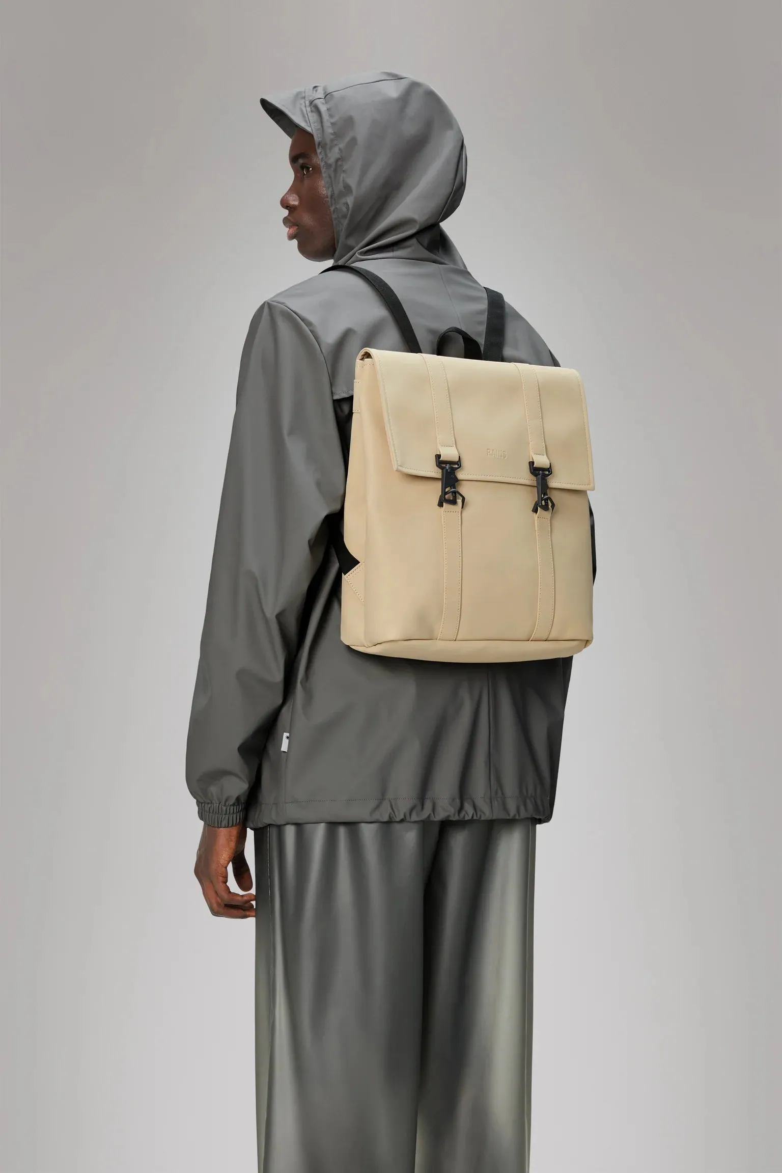 Zaino MSN Bag Mini RAINS Impermeabile W3 Sand