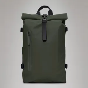 Zaino Rolltop Rucksack Large RAINS Impermeabile W3 Green