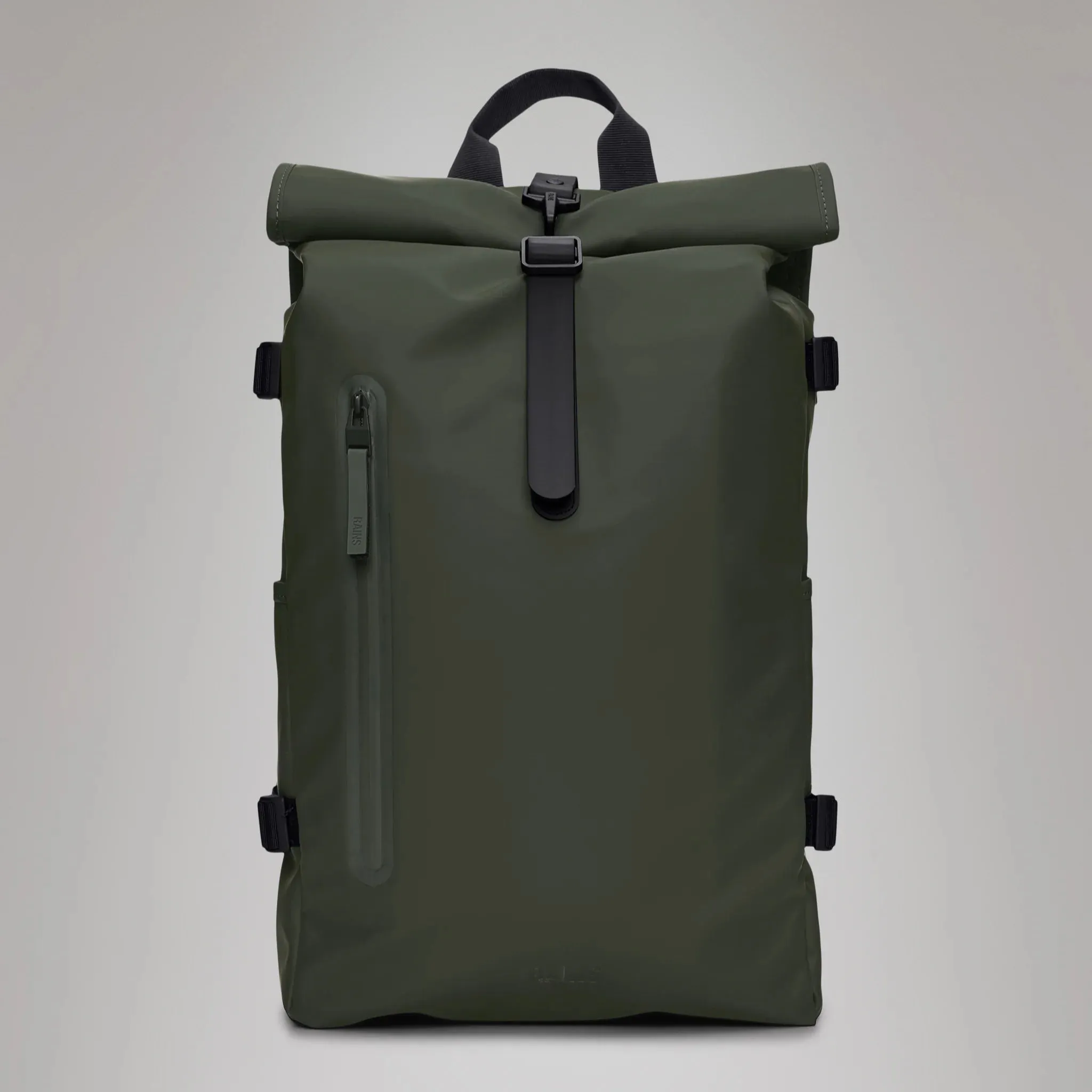 Zaino Rolltop Rucksack Large RAINS Impermeabile W3 Green